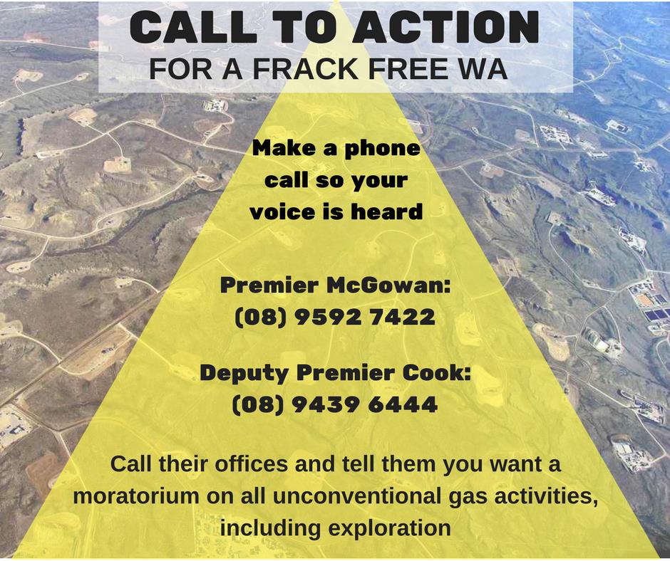 Message from Frack Free WA